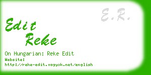 edit reke business card